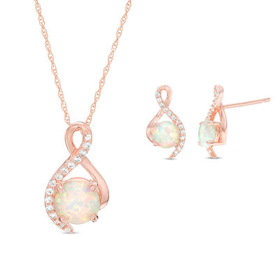 Zales opal necklace hotsell