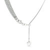 Thumbnail Image 2 of Made in Italy Diamond-Cut Multi-Row Adjustable Chain Necklace in Sterling Silver - 20"