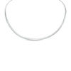 Thumbnail Image 1 of Ladies' Made in Italy Reversible 4.0mm Omega Chain Necklace in Sterling Silver and 14K Gold Plate - 16"