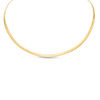 Thumbnail Image 3 of Ladies' Made in Italy Reversible 4.0mm Omega Chain Necklace in Sterling Silver and 14K Gold Plate - 16"