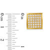 Thumbnail Image 2 of Men's 3/8 CT. T.W. Composite Diamond Square Stud Earrings in Stainless Steel with Yellow IP