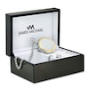 Thumbnail Image 2 of Men's James Michael Two-Tone Pocket Watch with Blue Skeleton Dial (Model: PMA181044C)