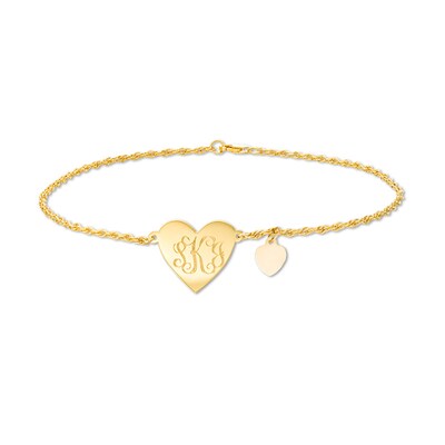 Antiqued Dark Pink Crystals Dangling Hearts Anklet Antiqued Dark Pink Crystals Dangling Hearts Anklet
