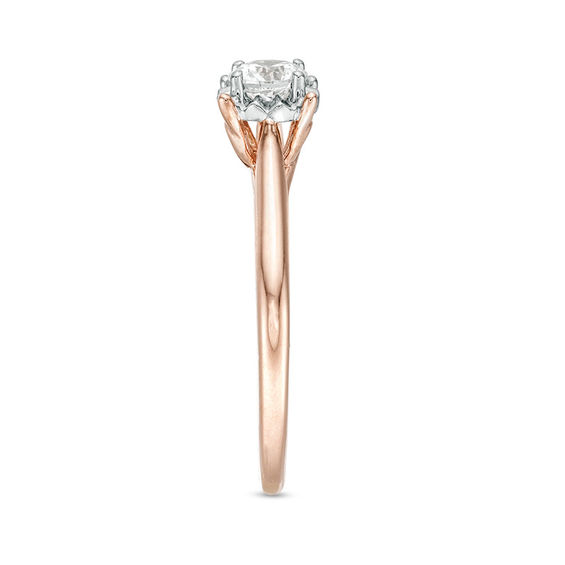 1/5 CT. Diamond Solitaire Engagement Ring in 10K Rose Gold