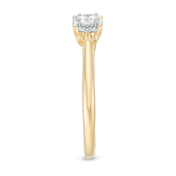 3/8 CT. Diamond Solitaire Engagement Ring in 10K Gold