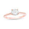 Thumbnail Image 0 of 3/8 CT. Diamond Solitaire Engagement Ring in 10K Rose Gold