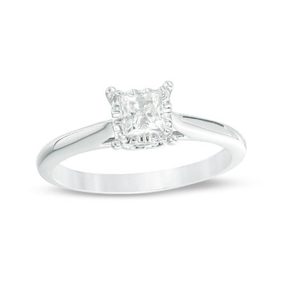 Details about   2Ct Princess Cut Black Diamond Solitaire Engagement Ring 14K Solid White Gold 