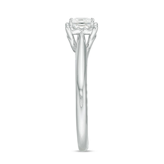 3/8 CT. Princess-Cut Diamond Solitaire Engagement Ring in 10K White Gold