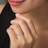 Thumbnail Image 2 of 1/10 CT. T.W. Diamond Five Stone Chevron Anniversary Band in 10K White Gold