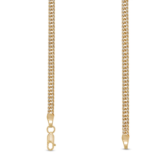 Made in Italy 3.0mm Diamond-Cut Cuban Curb Chain Necklace in 10K Two-Tone Gold - 20"