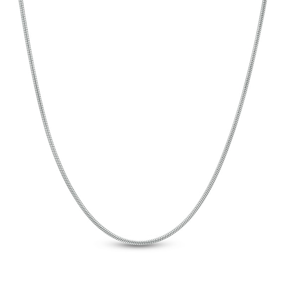 Made in Italy Ladies' 022 gauge Adjustable Snake Chain Necklace in Sterling Silver - 22"