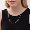 Thumbnail Image 1 of Made in Italy Ladies' 022 gauge Adjustable Snake Chain Necklace in Sterling Silver - 22"