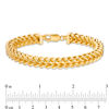 Thumbnail Image 3 of Made in Italy 8.2mm Double Curb Chain Bracelet in 10K Gold - 9"