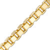 Thumbnail Image 1 of Made in Italy Men's 7.1mm Box Chain Bracelet in 10K Gold - 9"