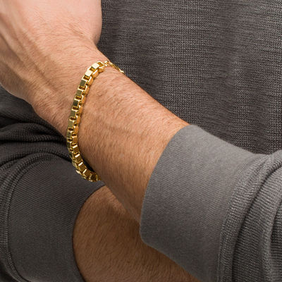 Box Chain Bracelet in 10K Gold 