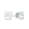 Thumbnail Image 1 of 2 CT. T.W. Certified Diamond Solitaire Stud Earrings in 14K White Gold (I/I1)