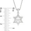 Thumbnail Image 1 of 0.18 CT. T.W. Diamond Star of David Pendant in 10K White Gold