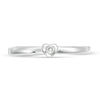 Thumbnail Image 3 of Diamond Accent Solitaire Heart Promise Ring in Sterling Silver