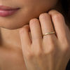 Thumbnail Image 1 of Diamond Accent Solitaire Heart Promise Ring in Sterling Silver with 14K Gold Plate