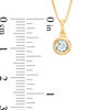 Thumbnail Image 3 of 1/2 CT. T.W. Diamond Bezel-Set Solitaire Pendant and Stud Earrings Set in 10K Gold