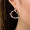 Thumbnail Image 2 of Made in Italy Swirling Loop Drop Earrings in Sterling Silver