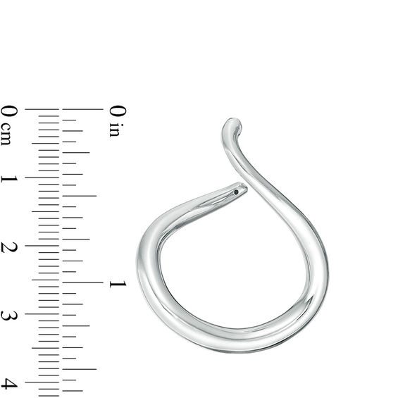 Made in Italy Swirling Loop Drop Earrings in Sterling Silver