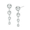 Thumbnail Image 1 of Made in Italy Graduated Bead Drop Earrings in Sterling Silver