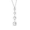 Thumbnail Image 0 of Made in Italy Graduated Bead Drop Pendant in Sterling Silver - 18.5"