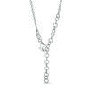 Thumbnail Image 2 of Made in Italy Graduated Bead Drop Pendant in Sterling Silver - 18.5"