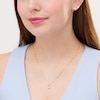 Thumbnail Image 2 of 1/2 CT. T.W. Diamond Solitaire Infinity Pendant and Stud Earrings Set in 10K Gold