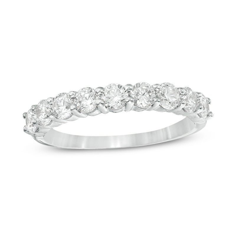 1 CT. T.W. Diamond Wedding Band in 10K White Gold