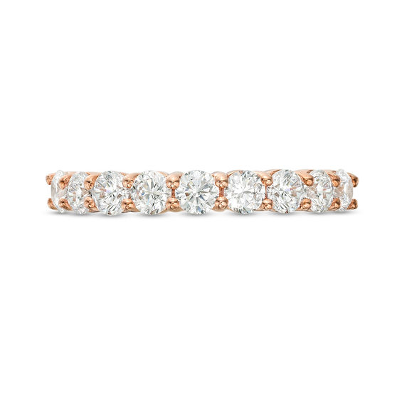 1 CT. T.w. Diamond Nine Stone Anniversary Band in 10K Rose Gold