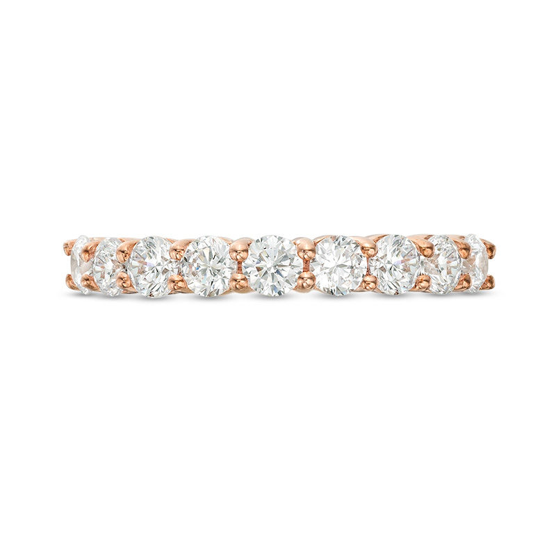 1 CT. T.W. Diamond Nine Stone Anniversary Band in 10K Rose Gold