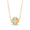 Thumbnail Image 1 of Made in Italy 8.0mm Glitter Enamel Ball Pendant in 14K Gold - 20"