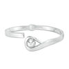 Thumbnail Image 1 of Made in Italy 10.0mm Button Loop Bangle in Sterling Silver