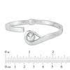 Thumbnail Image 2 of Made in Italy 10.0mm Button Loop Bangle in Sterling Silver