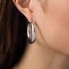 Thumbnail Image 2 of Made in Italy 30.0mm Bold Hoop Earrings in Sterling Silver