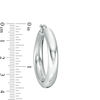 Thumbnail Image 3 of Made in Italy 30.0mm Bold Hoop Earrings in Sterling Silver