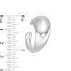Thumbnail Image 3 of Made in Italy Abstract J-Hoop Earrings in Sterling Silver