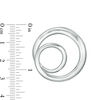 Thumbnail Image 3 of Made in Italy Double Loop Drop Earrings in Sterling Silver