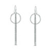 Thumbnail Image 1 of Made in Italy Open Circle Tassel Drop Earrings in Sterling Silver