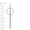 Thumbnail Image 3 of Made in Italy Open Circle Tassel Drop Earrings in Sterling Silver