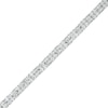Thumbnail Image 1 of 5 CT. T.W. Quad Baguette and Round Diamond Bracelet in 10K White Gold - 7.5"