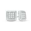 Thumbnail Image 0 of 1/5 CT. T.W. Composite Diamond Square Stud Earrings in Sterling Silver
