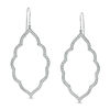 Thumbnail Image 1 of 1/4 CT. T.W. Diamond Arabesque Drop Earrings in 10K White Gold