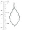 Thumbnail Image 3 of 1/4 CT. T.W. Diamond Arabesque Drop Earrings in 10K White Gold
