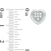 Thumbnail Image 2 of 1/5 CT. T.W. Composite Diamond Heart-Shaped Stud Earrings in Sterling Silver