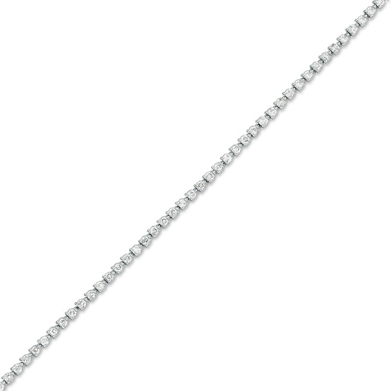 1 CT. T.W. Diamond Tennis Bracelet in 10K White Gold