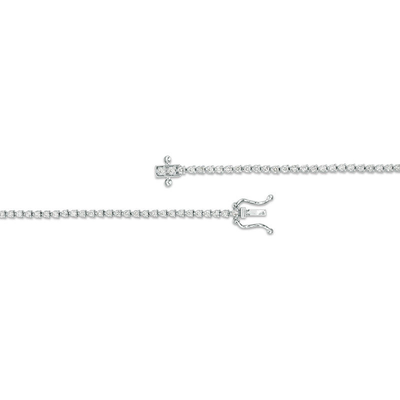 1 CT. T.W. Diamond Tennis Bracelet in 10K White Gold