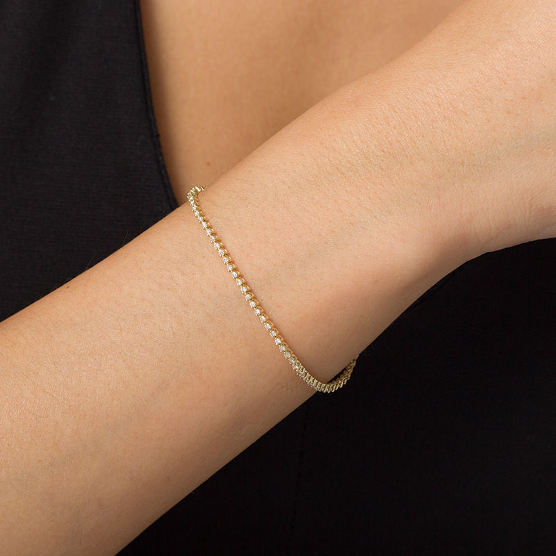 Main Image 2 of 1 CT. T.W. Diamond Tennis Bracelet in 10K Gold
